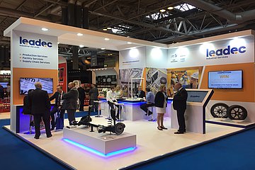 Leadec promotes its new wheel and tyre assembly operation at Automechanika Birmingham 2017