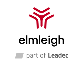 Elmleigh logo with the addition "part of Leadec". 