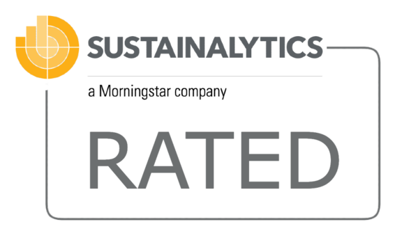 Logo of the Sustainalytics Rating.