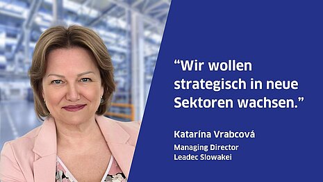 Porträt und Zitat von Katarína Vrabcová