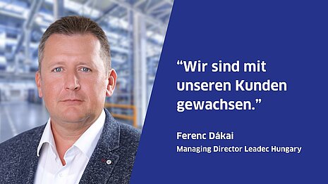 Porträt von Ferenc Dakai mit Zitat 