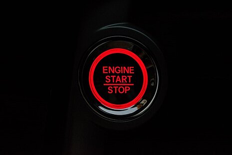 Red button labeled “Start Engine”