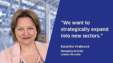 Portrait and quote of Katarína Vrabcová