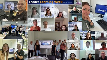 Collage of pictures from Leadec Learning Week.