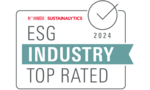 Logo of the Sustainalytics Rating in the "Industry" category.