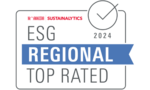 Logo of the Sustainalytics Rating in the "Regional" category.