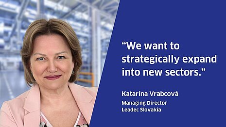 Portrait and quote of Katarína Vrabcová